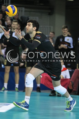  10.02.2016 RZESZOW<br />SIATKOWKA PLUSLIGA 2015/2016 MEN VOLLEYBALL POLAND POLISH PLUS LIGA LEAGUE SEASON 2015/2016<br />MECZ ASSECO RESOVIA RZESZOW - PGE SKRA BELCHATOW <br />N/Z MARCIN JANUSZ SYLWETKA <br /> 