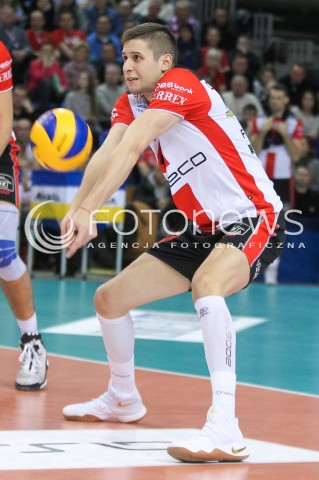  10.02.2016 RZESZOW<br />SIATKOWKA PLUSLIGA 2015/2016 MEN VOLLEYBALL POLAND POLISH PLUS LIGA LEAGUE SEASON 2015/2016<br />MECZ ASSECO RESOVIA RZESZOW - PGE SKRA BELCHATOW <br />N/Z NIKOLAY PENCHEV ( NIKOLAJ PENCZEW ) SYLWETKA <br /> 