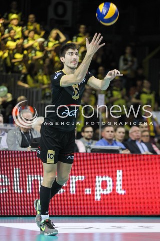  10.02.2016 RZESZOW<br />SIATKOWKA PLUSLIGA 2015/2016 MEN VOLLEYBALL POLAND POLISH PLUS LIGA LEAGUE SEASON 2015/2016<br />MECZ ASSECO RESOVIA RZESZOW - PGE SKRA BELCHATOW <br />N/Z NICOLAS URIARTE SYLWETKA <br /> 