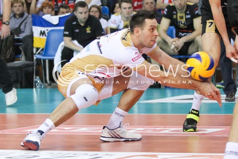  10.02.2016 RZESZOW<br />SIATKOWKA PLUSLIGA 2015/2016 MEN VOLLEYBALL POLAND POLISH PLUS LIGA LEAGUE SEASON 2015/2016<br />MECZ ASSECO RESOVIA RZESZOW - PGE SKRA BELCHATOW <br />N/Z ROBERT MILCZAREK SYLWETKA <br /> 
