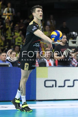  10.02.2016 RZESZOW<br />SIATKOWKA PLUSLIGA 2015/2016 MEN VOLLEYBALL POLAND POLISH PLUS LIGA LEAGUE SEASON 2015/2016<br />MECZ ASSECO RESOVIA RZESZOW - PGE SKRA BELCHATOW <br />N/Z FACUNDO CONTE SYLWETKA <br /> 