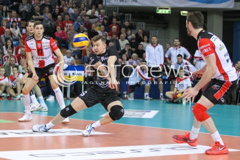  10.02.2016 RZESZOW<br />SIATKOWKA PLUSLIGA 2015/2016 MEN VOLLEYBALL POLAND POLISH PLUS LIGA LEAGUE SEASON 2015/2016<br />MECZ ASSECO RESOVIA RZESZOW - PGE SKRA BELCHATOW <br />N/Z KRZYSZTOF IGNACZAK RADOSC EMOCJE <br /> 