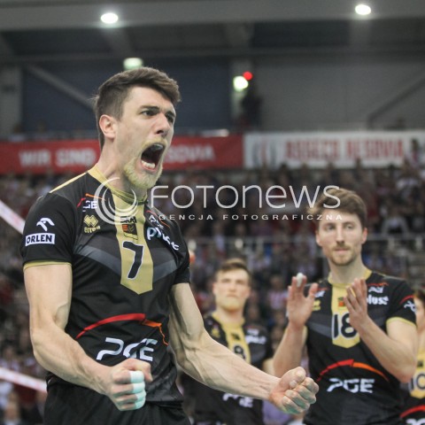  10.02.2016 RZESZOW<br />SIATKOWKA PLUSLIGA 2015/2016 MEN VOLLEYBALL POLAND POLISH PLUS LIGA LEAGUE SEASON 2015/2016<br />MECZ ASSECO RESOVIA RZESZOW - PGE SKRA BELCHATOW <br />N/Z FACUNDO CONTE RADOSC EMOCJE ZWYCIESTWO WYGRANA<br /> 