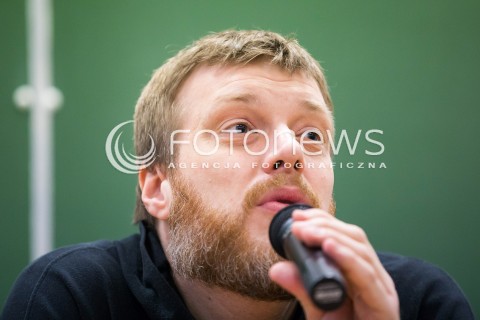  13.02.2016 LODZ<br />WIZYTA LIDERA PARTII RAZEM ADRIANA ZANBERGA W LODZKIEJ AKADEMI HUMANISTYCZNO EKONOMICZNEJ<br />N/Z ADRIAN ZANBERG<br /> 