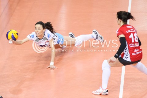  13.02.2016 RZESZOW <br />SIATKOWKA ORLEN LIGA 2015/2016 <br />WOMEN VOLLEYBALL POLAND POLISH ORLENLIGA LEAGUE SEASON 2015/2016 <br />MECZ DEVELOPRES SKYRES RZESZOW - BKS ALUPROF PROFI CREDIT BIELSKO - BIALA<br />N/Z MAGDA JAGODZINSKA OBRONA<br /> 