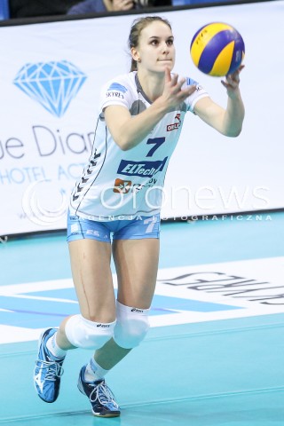  13.02.2016 RZESZOW <br />SIATKOWKA ORLEN LIGA 2015/2016 <br />WOMEN VOLLEYBALL POLAND POLISH ORLENLIGA LEAGUE SEASON 2015/2016 <br />MECZ DEVELOPRES SKYRES RZESZOW - BKS ALUPROF PROFI CREDIT BIELSKO - BIALA<br />N/Z EWA SLIWINSKA SYLWETKA <br /> 