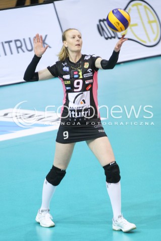  13.02.2016 RZESZOW <br />SIATKOWKA ORLEN LIGA 2015/2016 <br />WOMEN VOLLEYBALL POLAND POLISH ORLENLIGA LEAGUE SEASON 2015/2016 <br />MECZ DEVELOPRES SKYRES RZESZOW - BKS ALUPROF PROFI CREDIT BIELSKO - BIALA<br />N/Z NATALIA BAMBER - LASKOWSKA SYLWETKA <br /> 