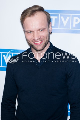  15.02.2016 WARSZAWA<br />PREZENTACJA RAMOWKI WIOSENNEJ TVP<br />N/Z MACIEJ MIKOLAJCZYK <br /> 