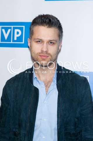  15.02.2016 WARSZAWA<br />PREZENTACJA RAMOWKI WIOSENNEJ TVP<br />N/Z MACIEJ ZAKOSCIELNY<br /> 