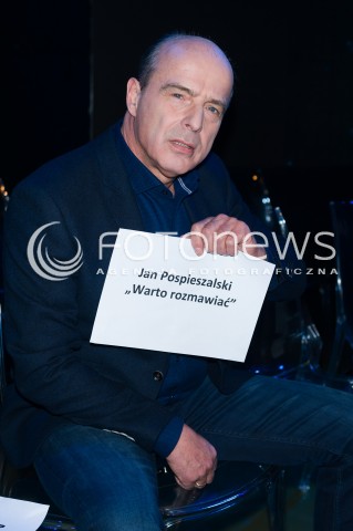  15.02.2016 WARSZAWA<br />PREZENTACJA RAMOWKI WIOSENNEJ TVP<br />N/Z JAN POSPIESZALSKI<br /> 