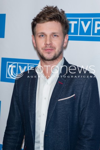  15.02.2016 WARSZAWA<br />PREZENTACJA RAMOWKI WIOSENNEJ TVP<br />N/Z ANTONI ANTEK KROLIKOWSKI<br /> 