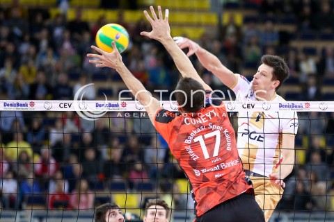  17.02.2016 LODZ POLAND<br />
SIATKOWKA LIGA MISTRZOW MEN CEV VOLLEYBALL CHAMPIONS LEAGUE 2015/2016<br />
MATCH PGE SKRA BELCHATOW - ZIRAAT BANKASI ANKARA<br />
N/Z SRECKO LISINAC<br />
 