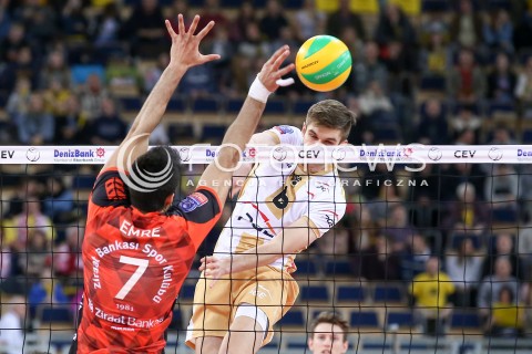  17.02.2016 LODZ POLAND<br />
SIATKOWKA LIGA MISTRZOW MEN CEV VOLLEYBALL CHAMPIONS LEAGUE 2015/2016<br />
MATCH PGE SKRA BELCHATOW - ZIRAAT BANKASI ANKARA<br />
N/Z KAROL KLOS<br />
 