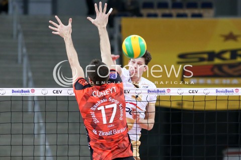  17.02.2016 LODZ POLAND<br />
SIATKOWKA LIGA MISTRZOW MEN CEV VOLLEYBALL CHAMPIONS LEAGUE 2015/2016<br />
MATCH PGE SKRA BELCHATOW - ZIRAAT BANKASI ANKARA<br />
N/Z SRECKO LISINAC <br />
 