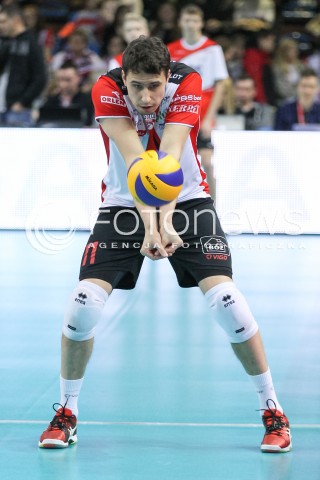  20.02.2016 RZESZOW <br />SIATKOWKA PLUS LIGA 2015/2016 MEN VOLLEYBALL POLAND POLISH PLUSLIGA LEAGUE SEASON 2015/2016 <br />MECZ ASSECO RESOVIA RZESZOW - LUCZNICZKA BYDGOSZCZ <br />N/Z FABIAN DRZYZGA SYLWETKA <br /> 