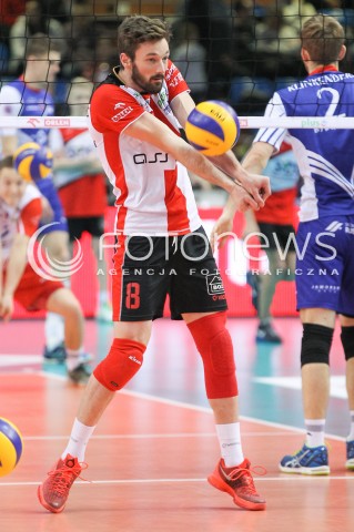  20.02.2016 RZESZOW <br />SIATKOWKA PLUS LIGA 2015/2016 MEN VOLLEYBALL POLAND POLISH PLUSLIGA LEAGUE SEASON 2015/2016 <br />MECZ ASSECO RESOVIA RZESZOW - LUCZNICZKA BYDGOSZCZ <br />N/Z JULIEN LYNEEL SYLWETKA <br /> 