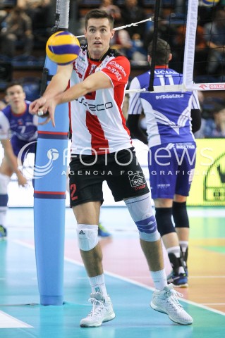  20.02.2016 RZESZOW <br />SIATKOWKA PLUS LIGA 2015/2016 MEN VOLLEYBALL POLAND POLISH PLUSLIGA LEAGUE SEASON 2015/2016 <br />MECZ ASSECO RESOVIA RZESZOW - LUCZNICZKA BYDGOSZCZ <br />N/Z THOMAS JAESCHKE SYLWETKA <br /> 