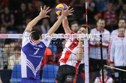  20.02.2016 RZESZOW <br />SIATKOWKA PLUS LIGA 2015/2016 MEN VOLLEYBALL POLAND POLISH PLUSLIGA LEAGUE SEASON 2015/2016 <br />MECZ ASSECO RESOVIA RZESZOW - LUCZNICZKA BYDGOSZCZ <br />N/Z NIKOLAY PENCHEV ( NIKOLAJ PENCZEW ) <br /> 