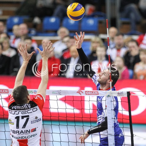 20.02.2016 RZESZOW <br />SIATKOWKA PLUS LIGA 2015/2016 MEN VOLLEYBALL POLAND POLISH PLUSLIGA LEAGUE SEASON 2015/2016 <br />MECZ ASSECO RESOVIA RZESZOW - LUCZNICZKA BYDGOSZCZ <br />N/Z MICHAL RUCIAK<br /> 