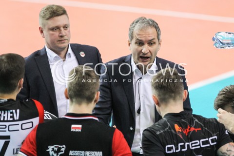  20.02.2016 RZESZOW <br />SIATKOWKA PLUS LIGA 2015/2016 MEN VOLLEYBALL POLAND POLISH PLUSLIGA LEAGUE SEASON 2015/2016 <br />MECZ ASSECO RESOVIA RZESZOW - LUCZNICZKA BYDGOSZCZ <br />N/Z ANDRZEJ KOWAL - I TRENER ( HEAD COACH ) MARCIN OGONOWSKI - II TRENER ( ASSISTANT COACH ) <br /> 