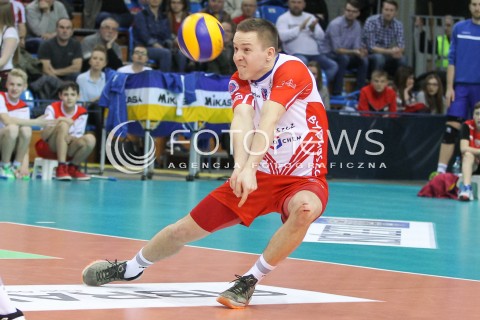  20.02.2016 RZESZOW <br />SIATKOWKA PLUS LIGA 2015/2016 MEN VOLLEYBALL POLAND POLISH PLUSLIGA LEAGUE SEASON 2015/2016 <br />MECZ ASSECO RESOVIA RZESZOW - LUCZNICZKA BYDGOSZCZ <br />N/Z MICHAL ZUREK SYLWETKA <br /> 