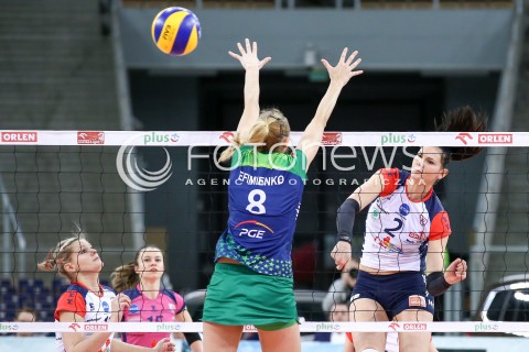 21.02.2016 LODZ SIATKOWKA ORLEN LIGA SEZON 2015/2016 WOMEN VOLLEYBALL POLISH SEASON BEEF MASTER BUDOWLANI LODZ - PGE ATOM TREFL SOPOT<br />
N/Z GABRIELA POLANSKA ATAK<br />
 