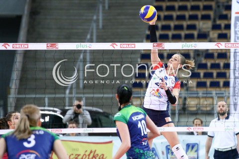  21.02.2016 LODZ SIATKOWKA ORLEN LIGA SEZON 2015/2016 WOMEN VOLLEYBALL POLISH SEASON BEEF MASTER BUDOWLANI LODZ - PGE ATOM TREFL SOPOT<br />
N/Z MARTYNA GRAJBER<br />
 