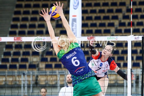  21.02.2016 LODZ SIATKOWKA ORLEN LIGA SEZON 2015/2016 WOMEN VOLLEYBALL POLISH SEASON BEEF MASTER BUDOWLANI LODZ - PGE ATOM TREFL SOPOT<br />
N/Z JULIA TWARDOWSKA<br />
 