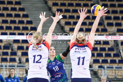 21.02.2016 LODZ SIATKOWKA ORLEN LIGA SEZON 2015/2016 WOMEN VOLLEYBALL POLISH SEASON BEEF MASTER BUDOWLANI LODZ - PGE ATOM TREFL SOPOT<br />
N/Z KATARZYNA ZAROSLINSKA<br />
 