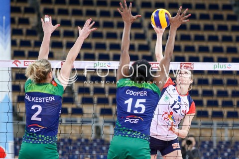  21.02.2016 LODZ SIATKOWKA ORLEN LIGA SEZON 2015/2016 WOMEN VOLLEYBALL POLISH SEASON BEEF MASTER BUDOWLANI LODZ - PGE ATOM TREFL SOPOT<br />
N/Z HEIKE BEIER<br />
 