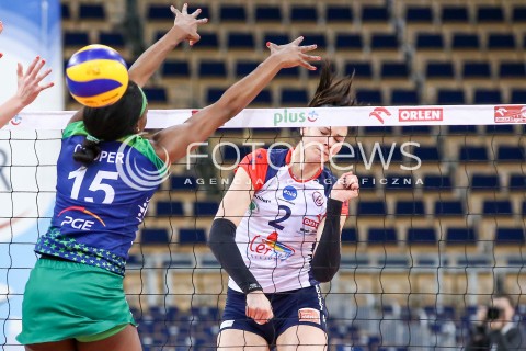  21.02.2016 LODZ SIATKOWKA ORLEN LIGA SEZON 2015/2016 WOMEN VOLLEYBALL POLISH SEASON BEEF MASTER BUDOWLANI LODZ - PGE ATOM TREFL SOPOT<br />
N/Z GABRIELA POLANSKA<br />
 