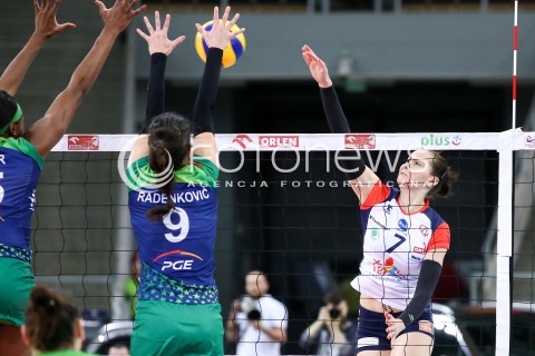  21.02.2016 LODZ SIATKOWKA ORLEN LIGA SEZON 2015/2016 WOMEN VOLLEYBALL POLISH SEASON BEEF MASTER BUDOWLANI LODZ - PGE ATOM TREFL SOPOT<br />
N/Z JULIA TWARDOWSKA<br />
 