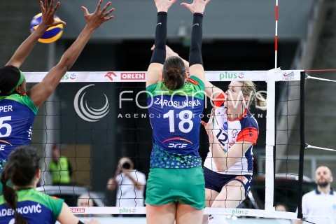  21.02.2016 LODZ SIATKOWKA ORLEN LIGA SEZON 2015/2016 WOMEN VOLLEYBALL POLISH SEASON BEEF MASTER BUDOWLANI LODZ - PGE ATOM TREFL SOPOT<br />
N/Z HEIKE BEIER<br />
 