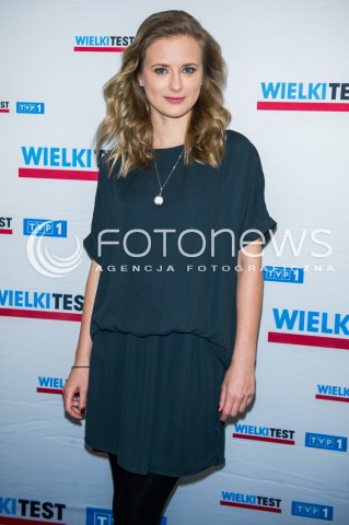  22.02.2016 WARSZAWA TVP<br />WIELKI TEST WIEDZY EKONOMICZNEJ<br />N/Z MARTA CHODOROWSKA<br /> 