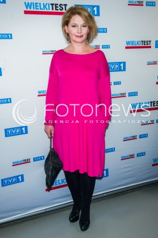  22.02.2016 WARSZAWA TVP<br />WIELKI TEST WIEDZY EKONOMICZNEJ<br />N/Z DOMINIKA OSTALOWSKA<br /> 