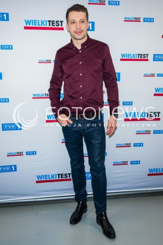  22.02.2016 WARSZAWA TVP<br />WIELKI TEST WIEDZY EKONOMICZNEJ<br />N/Z ANDRZEJ MLYNARCZYK<br /> 