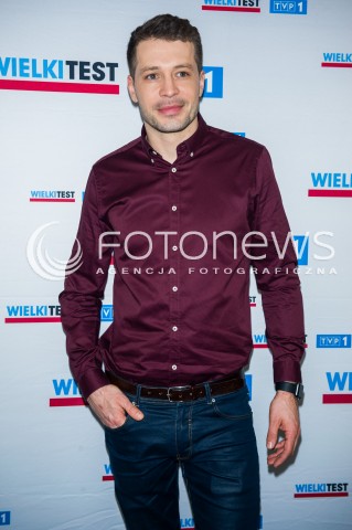  22.02.2016 WARSZAWA TVP<br />WIELKI TEST WIEDZY EKONOMICZNEJ<br />N/Z ANDRZEJ MLYNARCZYK<br /> 