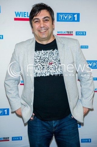  22.02.2016 WARSZAWA TVP<br />WIELKI TEST WIEDZY EKONOMICZNEJ<br />N/Z PAOLO COZZA<br /> 