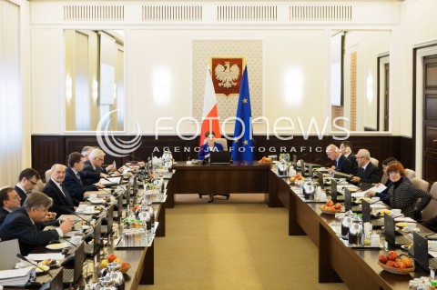 Posiedzenie Rady Ministrów w Warszawie