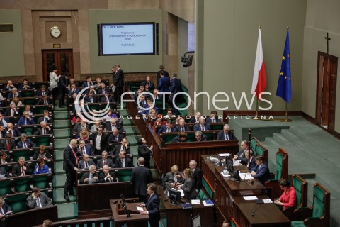  25.02.2016 WARSZAWA SEJM<br />POSIEDZENIE SEJMU RP<br />N/Z SALA OBRAD<br /> 