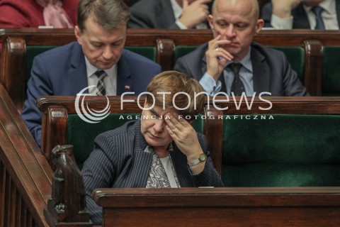  25.02.2016 WARSZAWA SEJM<br />POSIEDZENIE SEJMU RP<br />N/Z PREMIER BEATA SZYDLO<br /> 