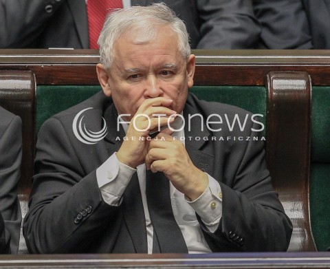  25.02.2016 WARSZAWA SEJM<br />POSIEDZENIE SEJMU RP<br />N/Z JAROSLAW KACZYNSKI<br /> 