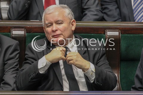  25.02.2016 WARSZAWA SEJM<br />POSIEDZENIE SEJMU RP<br />N/Z JAROSLAW KACZYNSKI<br /> 