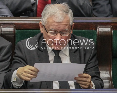  25.02.2016 WARSZAWA SEJM<br />POSIEDZENIE SEJMU RP<br />N/Z JAROSLAW KACZYNSKI<br /> 