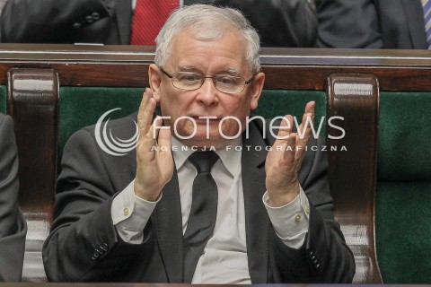  25.02.2016 WARSZAWA SEJM<br />POSIEDZENIE SEJMU RP<br />N/Z JAROSLAW KACZYNSKI<br /> 