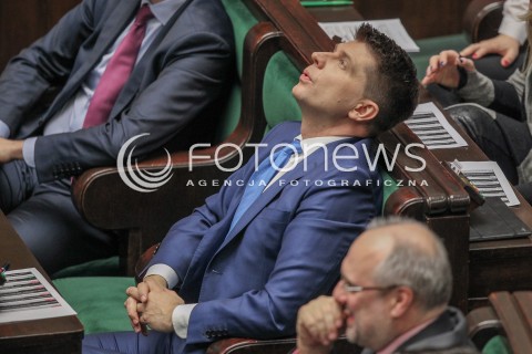  25.02.2016 WARSZAWA SEJM<br />POSIEDZENIE SEJMU RP<br />N/Z RYSZARD PETRU<br /> 