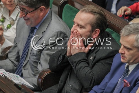  25.02.2016 WARSZAWA SEJM<br />POSIEDZENIE SEJMU RP<br />N/Z PIOTR LIROY MARZEC<br /> 