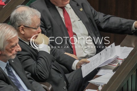  25.02.2016 WARSZAWA SEJM<br />POSIEDZENIE SEJMU RP<br />N/Z JAROSLAW KACZYNSKI<br /> 
