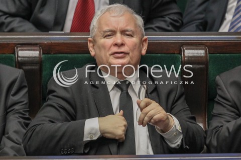  25.02.2016 WARSZAWA SEJM<br />POSIEDZENIE SEJMU RP<br />N/Z JAROSLAW KACZYNSKI<br /> 