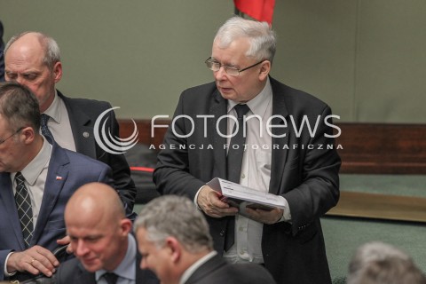  25.02.2016 WARSZAWA SEJM<br />POSIEDZENIE SEJMU RP<br />N/Z JAROSLAW KACZYNSKI<br /> 